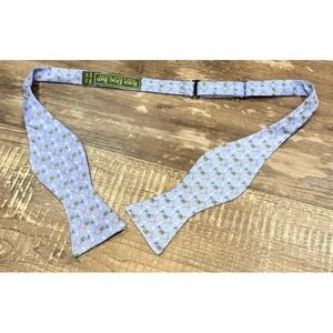 Bird Dog Bay Silk Golf Bow Tie Blue Preppy Country Club Novelty